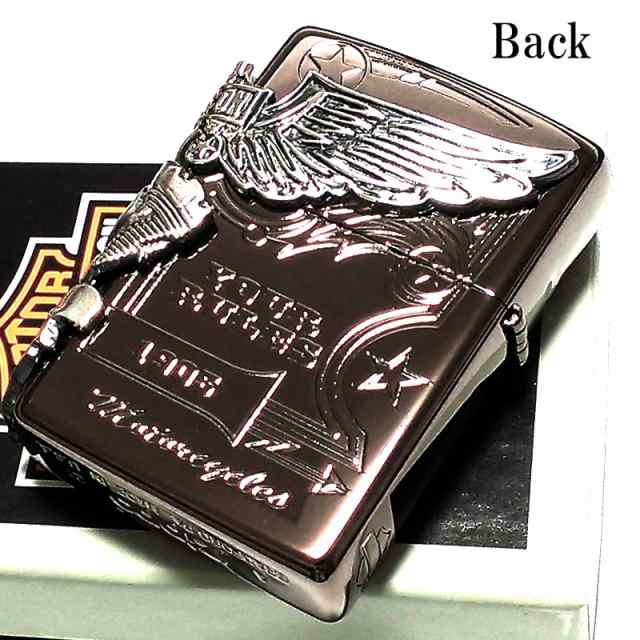 ZIPPO ライター ハーレーダビッドソン ジッポ チョコブラウン チタン ...