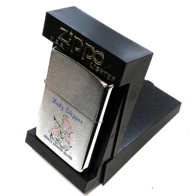 ZIPPO カナダ製 珍しい ジッポ ライター レア 花 1989年製