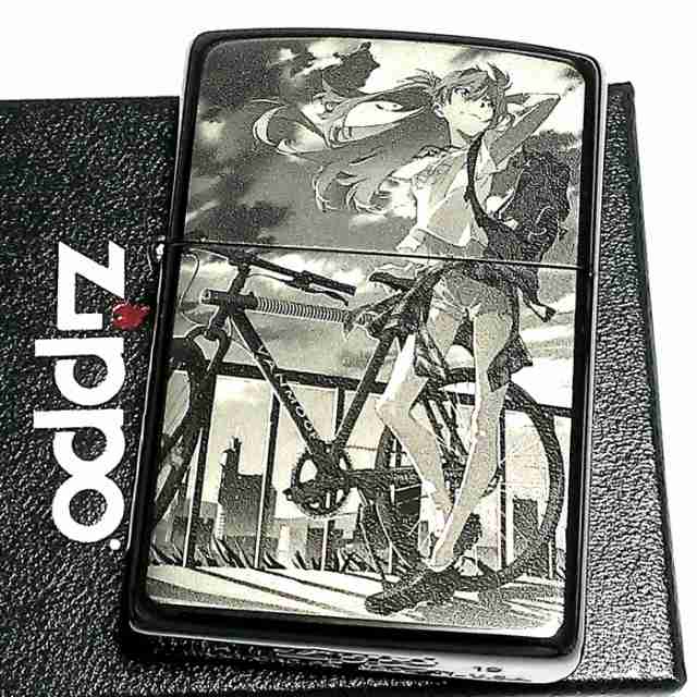 Zippo エヴァンゲリオン アスカ 自転車 ジッポ ライター 限定 シリアル入り ブラックチタンコート かっこいい 黒 レーザー彫刻 の通販はau Pay マーケット Zippo ライター タバコケース 喫煙具のハヤミ Au Pay マーケット店