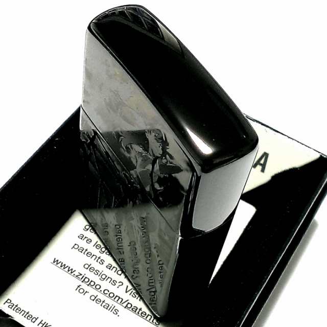 ZIPPO エヴァンゲリオン アスカ/自転車 ジッポ ライター 限定 シリアル入り ブラックチタンコート かっこいい 黒 レーザー彫刻