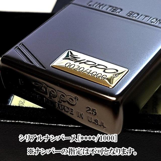 ZIPPO ライター 限定1000個生産 Matto Corner Line ジッポ おしゃれ ブラック マット加工 ダイアゴナル 艶消し 黒 シリアルナンバー入り メタル貼り ギフト レディース 彫刻 メンズ プレゼント_2