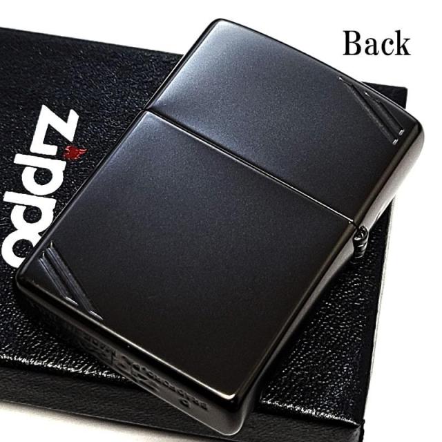 ZIPPO ライター 限定1000個生産 Matto Corner Line ジッポ おしゃれ ブラック マット加工 ダイアゴナル 艶消し 黒 シリアルナンバー入り メタル貼り ギフト レディース 彫刻 メンズ プレゼント_4