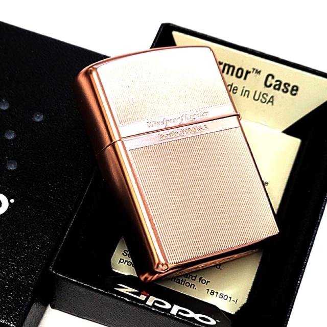 ZIPPO ライター アーマー 唐草＆ストライプ マットピンク＆シルバー お洒落 アラベスク 両面柄違い加工 マット加工 かっこいい ジッポー 綺麗 メンズ レディース ギフト プレゼント_10