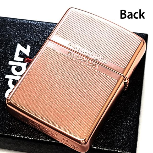 ZIPPO ライター アーマー 唐草＆ストライプ マットピンク＆シルバー お洒落 アラベスク 両面柄違い加工 マット加工 かっこいい ジッポー 綺麗 メンズ レディース ギフト プレゼント_2