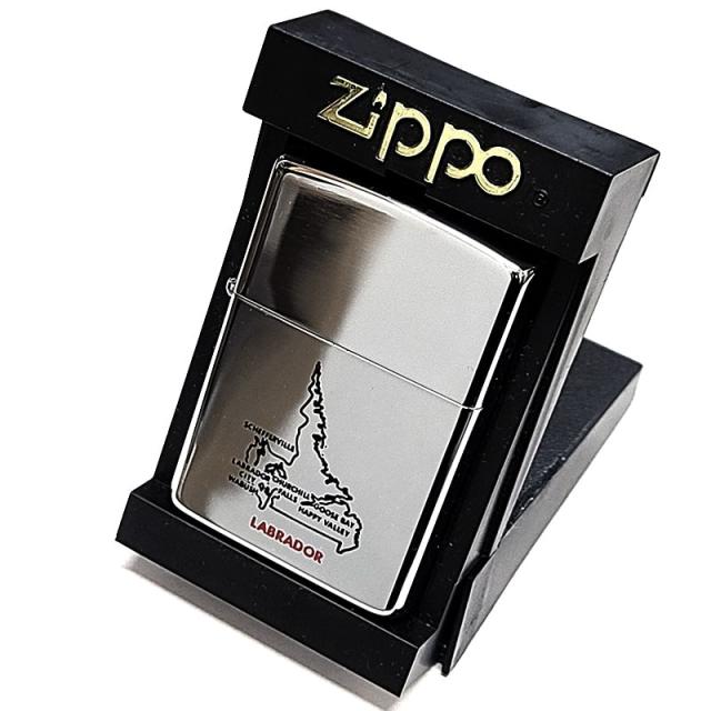 ZIPPO ライター 1997年製 廃盤 ジッポ ビンテージ 地図 ラブラドール カナダ製 珍しい レア 鏡面シルバー ヴィンテージ オンタリオ製 未使用品 絶版 プレゼント おしゃれ ギフト メンズ_5
