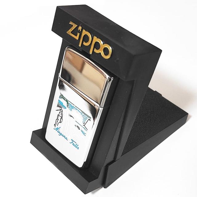 ZIPPO ライター スリム ジッポ レア カナダ製 2000年製 ナイアガラの滝 
