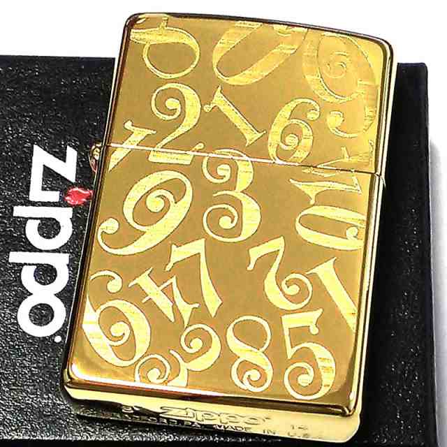 ZIPPO ライター ナンバーダイヤル ジッポ ゴールド チタンコーティング