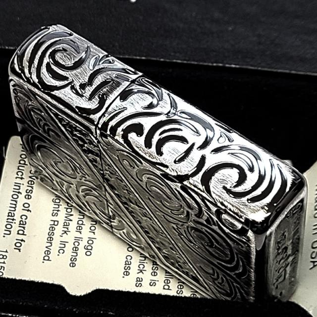ZIPPO ライター ペアセット アーマー 限定50個生産 ヴェネチアンライン アンティーク シルバー ゴールド シリアルナンバー入り 燻し仕上げ 彫刻 ユーズド加工 重厚 かっこいい おしゃれ 高級 お揃い 色違い メンズ レディース ギフト プレゼント_5