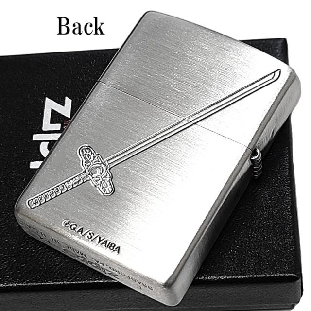 ZIPPO ライター YAIBA 鬼丸猛 アニメ ジッポ かっこいい 両面加工 シルバー 彫刻 ヤイバ ロゴ キャラクター シルバー かっこいい メンズ おしゃれ ギフト プレゼント_2