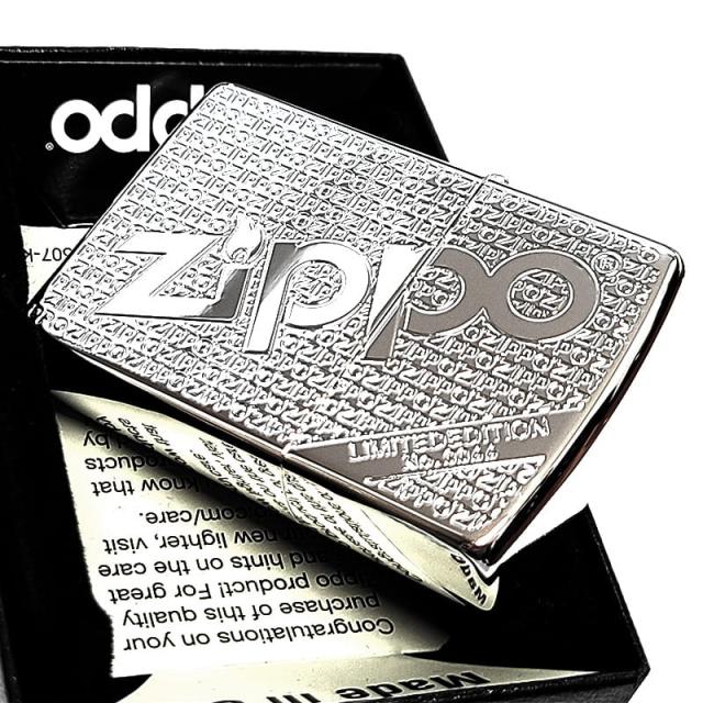 ZIPPO ライター 限定 ジッポ ロゴ 鏡面シルバー おしゃれ 彫刻 Zippo Logo シリアルナンバー かっこいい メンズ 銀 ギフト プレゼント_4