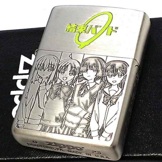 ZIPPO アニメ ぼっち・ざ・ろっく！ジッポ ライター かわいい シルバーサテン ライブチケット ぼざろ シルバー 結束バンド キャラクターの通販は