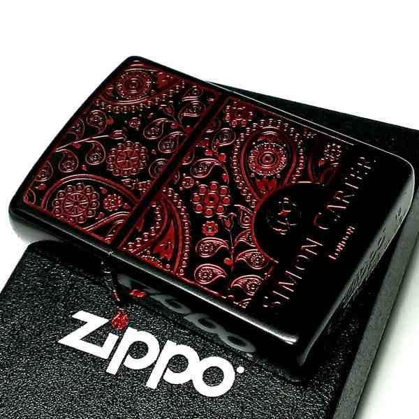 ZIPPO ライター サイモンカーター ジッポ ペイズリ— マットブラック