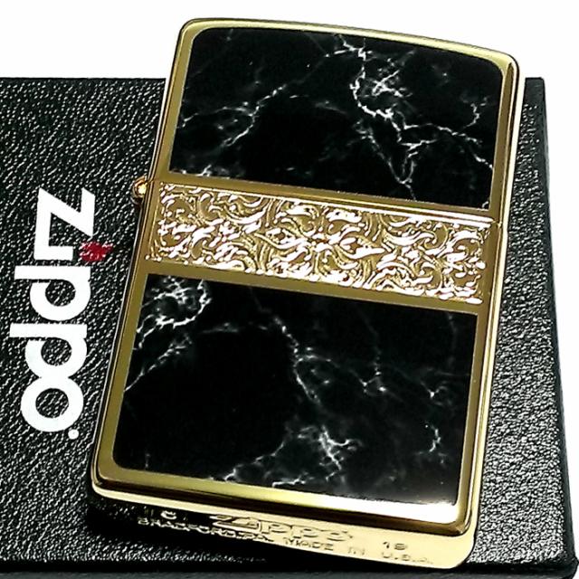 ZIPPO ライター アラベスク＆黒大理石 ジッポ Arabesque Marble