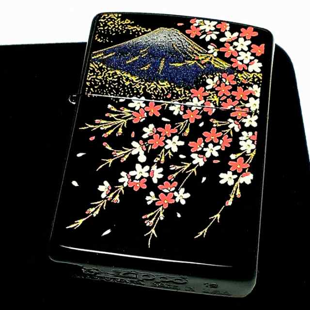 Zippo ライター 本金蒔絵 富士桜 伝統工芸 ジッポ 漆塗り 黒 かっこいい 和柄 ブラック おしゃれ 高級 メンズ ギフトの通販はau Pay マーケット Zippo ライター タバコケース 喫煙具のハヤミ Au Pay マーケット店