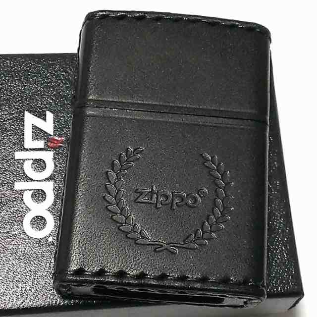 新品 Zippo 革巻 キーホール ブラック 吟スリ レザー ジッポー