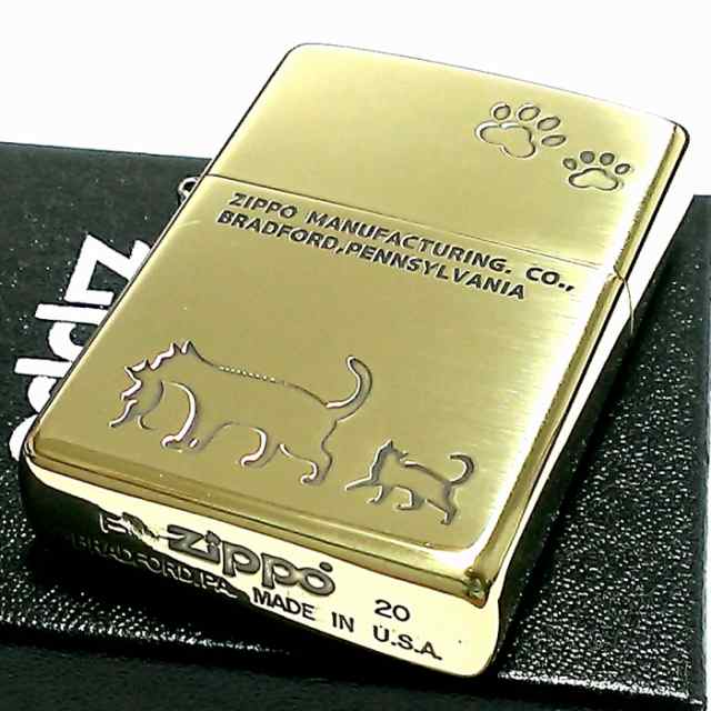 安価 ワタナベ ジッポ 猫 ライター ZIPPO 真鍮 メンズ おしゃれ いぶし仕上げ その他