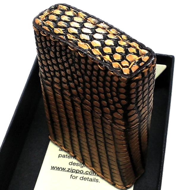 ZIPPO 本革巻き リザード ジッポ ライター 全面 トカゲ かっこいい 蜥蜴皮巻き 手縫い仕上げ おしゃれ メンズ 高級 ギフト プレゼント_6