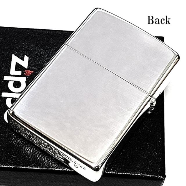 ZIPPO ライター ドラゴン 和柄 波龍 彫刻 銀差し ジッポ シルバー かっこいい 竜 海 おしゃれ 渋い お守り メンズ プレゼント ギフト_3