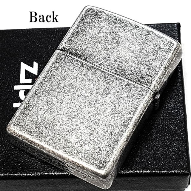 ZIPPO 大食漢 かわいい 彫刻 コミック風 ジッポ ライター 漢字 アンティークシルバー ごはん 古美仕上げ ニッケルバレル ユニーク 日本語 おもしろ_3