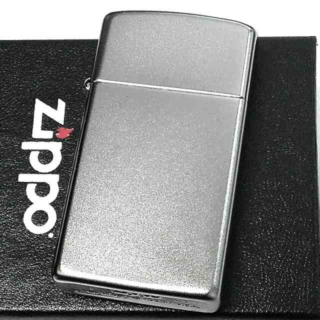 ZIPPO ライター スリム 無地 スタンダード シンプル ジッポ シルバー