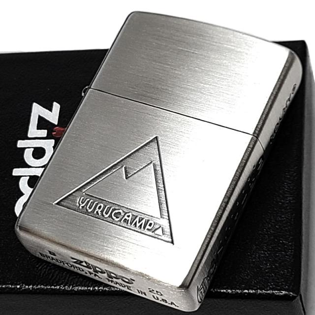 ZIPPO ゆるキャン△ なでしこ＆リン シーズン3 ジッポー ライター シルバー 彫刻 3面加工 可愛い キャンプ アニメ キャラクター かわいい メンズ レディース ギフト プレゼント