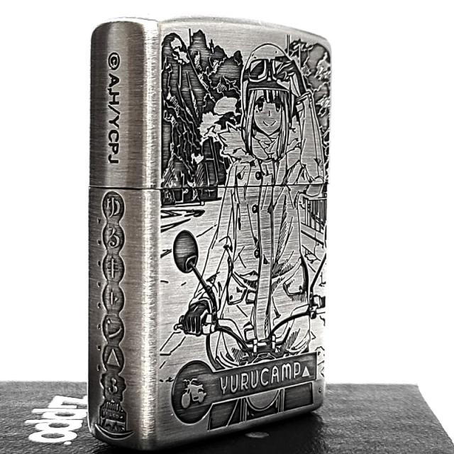 ZIPPO ライター ゆるキャン△ 孫☆ライダーズ シーズン3 ジッポー 彫刻 3面加工 シルバー 可愛い キャンプ アニメ キャラクター かわいい メンズ レディース ギフト プレゼント_3