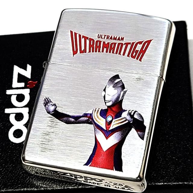 ZIPPO ライター ウルトラマン ティガ ジッポ アジア限定 両面加工 アニメ 円谷プロ 特撮 キャラクター シルバー GUTS ロゴ 銀燻し 彫刻 おしゃれ かっこいい メンズ ギフト プレゼント_4