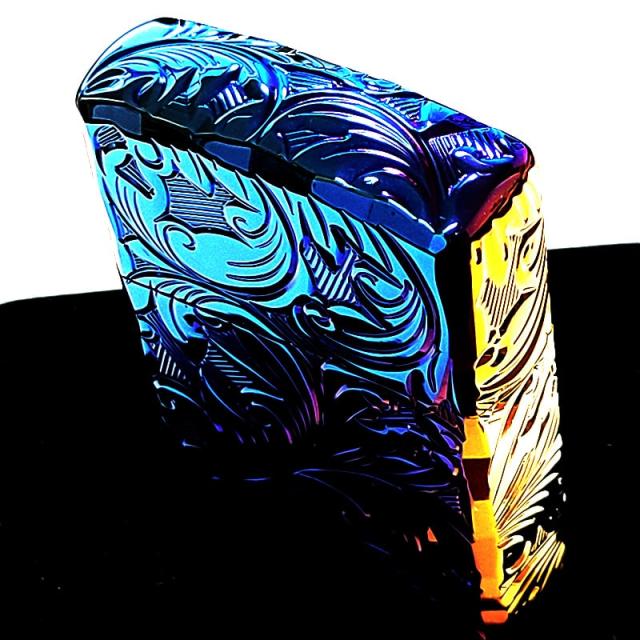 ZIPPO アーマー ジッポ ライター 5面立体彫刻 唐草 リーフ