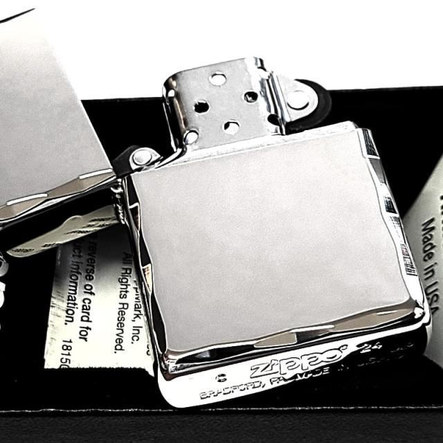 ZIPPO アーマー ジッポ ライター 鏡面プラチナシルバー シャインレイ 