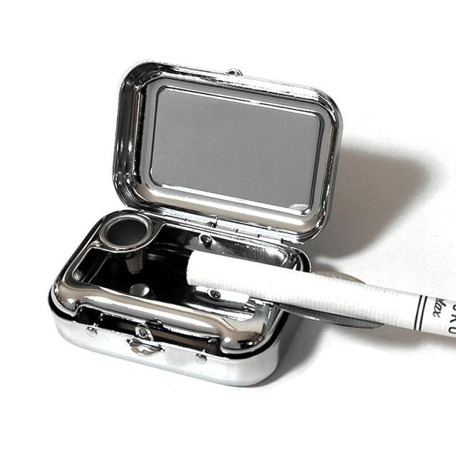 携帯灰皿 迷彩 かわいい イタリアレザー カモフラージュ 柄 ラッピング