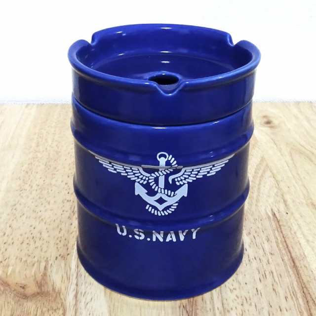 U.S.NAVY ミリタリードラム缶型小物入れ 陶器製 - その他