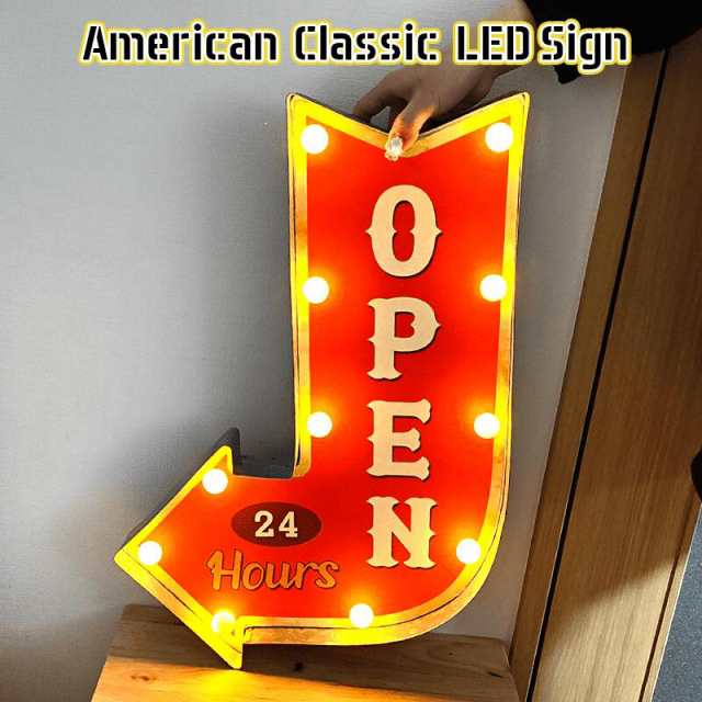 アメリカン クラシック LED Sign OPEN 電飾看板 オープン アメリカン 