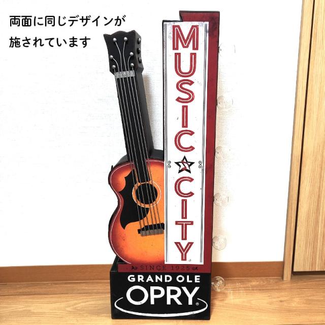 電飾看板 マーキーサインライト おしゃれ GRAND OLE OPRY MUSIC CITY インテリア 看板 ガレージ 壁掛け アンティーク ギター かわいい アメリカン_1