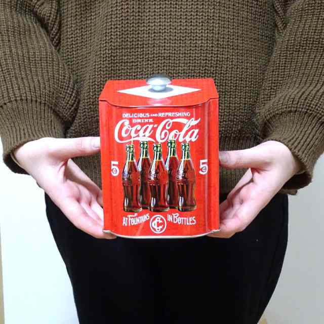 Coca Cola コカ・コーラ　ティンコンテナー　（フィッシュテールサイン）　■　アメリカン雑貨　アメリカ雑貨