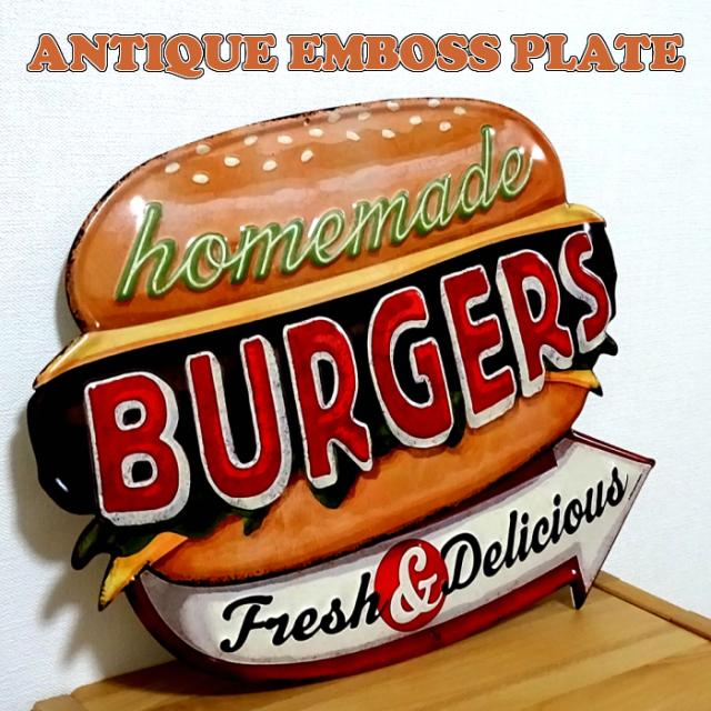 アメリカン ブリキ看板 Burgers アンティーク 壁掛け プレート 壁飾り ビンテージ 雑貨 大きい インテリア 可愛い サーファー カフェ の通販はau Pay マーケット Zippo ライター タバコケース 喫煙具のハヤミ Au Pay マーケット店