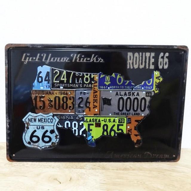 ブリキ看板 ルート66 アンティーク おしゃれ 66 Get Your Kicks ビンテージ ガレージ ナンバープレート かわいい プレート 壁飾り カフェの通販はau Pay マーケット Zippo ライター タバコケース 喫煙具のハヤミ Au Pay マーケット店