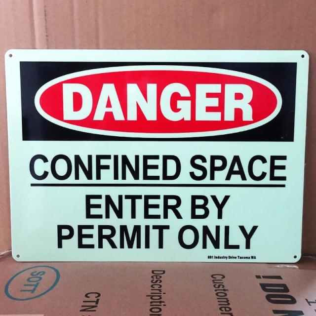 サインボード 看板 US SECURITY SIGN DANGER アルミ 警告 防犯