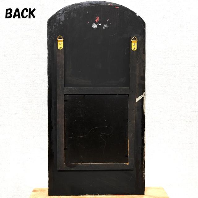 ミラー 壁掛け テキサコ 鏡 木製 アンティーク ウォールミラー 大きい