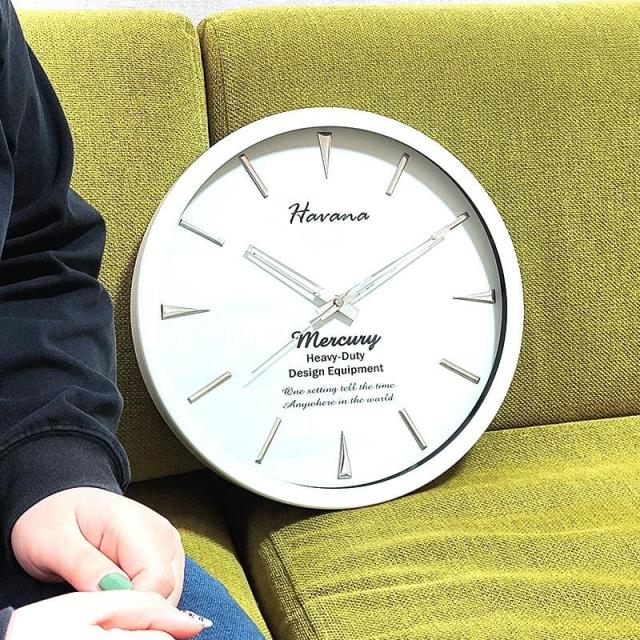 掛時計 マーキュリー 壁掛け アメリカン 雑貨 ホワイト ウォールクロック 時計 掛時計 おしゃれ マーキュリー 壁掛け アメリカン 雑貨 ホワイト