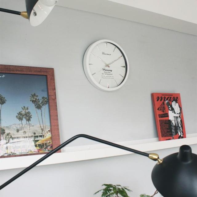 掛時計 マーキュリー 壁掛け アメリカン 雑貨 ホワイト ウォールクロック 時計 掛時計 おしゃれ マーキュリー 壁掛け アメリカン 雑貨 ホワイト