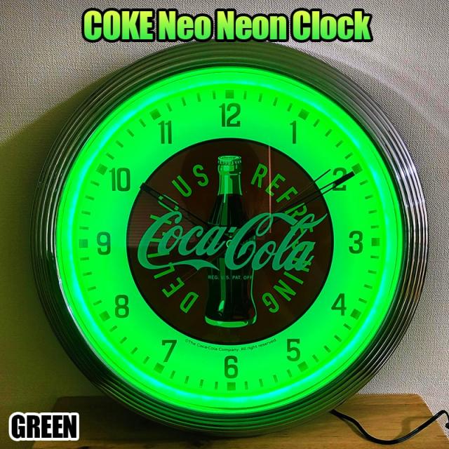 並行輸入品】コカ・コーラ ネオン クロック レトロ 壁掛時計 並行輸入