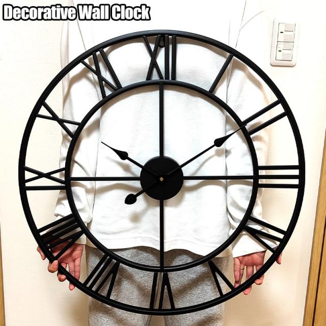 掛時計 デコラティブウォールクロック 大型 おしゃれ レトロ