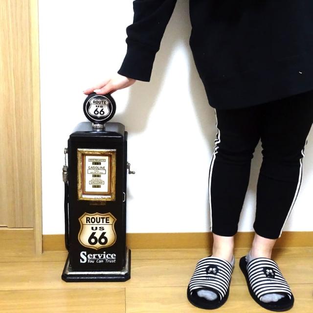 アメリカン雑貨 ガスポンプ ルート66 チェスト 小物入れ Amazon.co.jp: ROUTE66 ガスポンプ型 2段 キャビネット （S