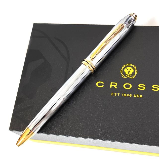 ボールペン クロス タウンゼント メダリスト シルバー ゴールド CROSS ブランド おしゃれ シンプル 文房具 ツイストタイプ 女性_1