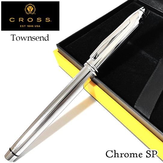 ボールペン クロス CROSS タウンゼント クロームSP シルバー おしゃれ ブランド 文房具 ローラータイプ かっこいい お祝い 女性