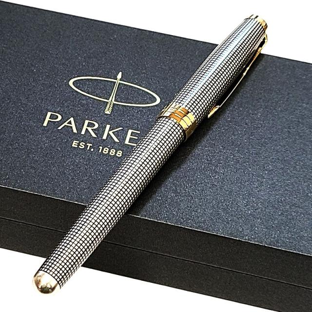 万年筆 PAKER ソネット プレミアム シズレGT 細字 美しい スターリングシルバー 高級 ゴールド かっこいい 純銀 パーカー_6
