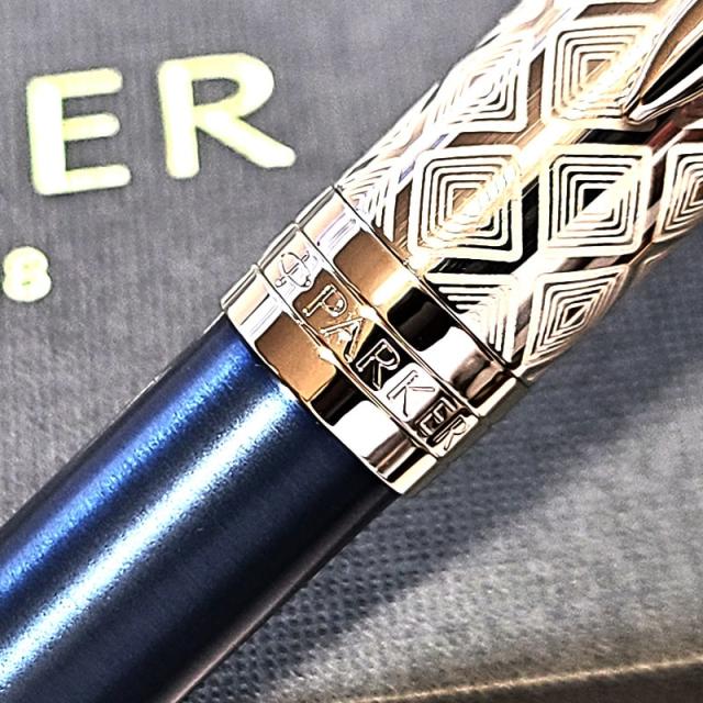 ボールペン パーカー 美しい ソネット プレミアム メタル&ブルー