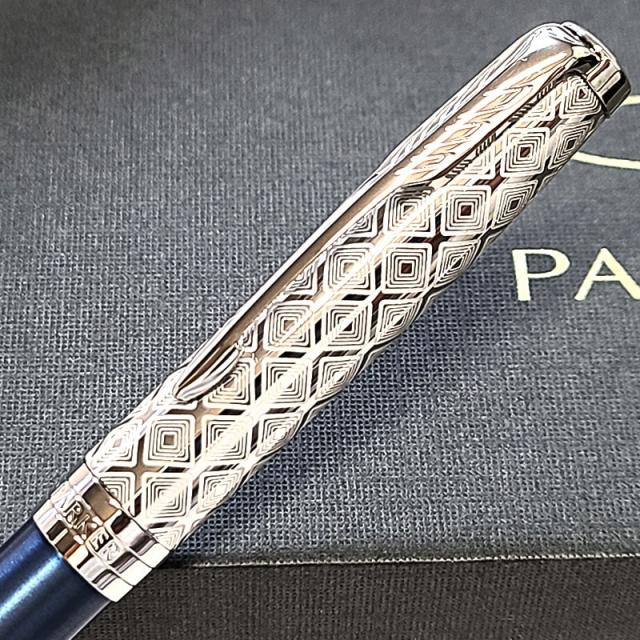 ボールペン パーカー 美しい ソネット プレミアム メタル&ブルー