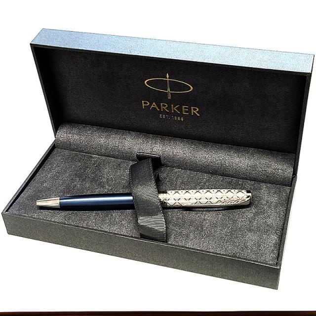 ボールペン パーカー 美しい ソネット プレミアム メタル&ブルー