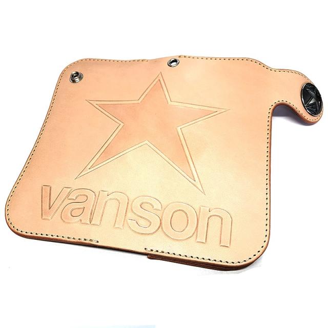 VANSON 長財布 本革製 ロングウォレット バンソン ナチュラル 二つ折り 日本製 牛革 栃木レザー かっこいい おしゃれ レザー_5